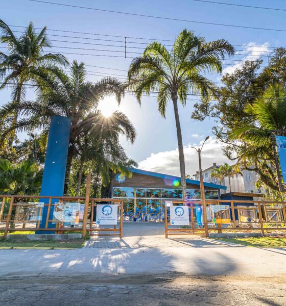 Museu da Vida Marinha fica em frente à praia do Perequê-Açu, em Ubatuba/SP.