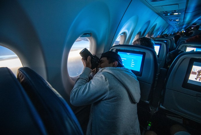 Passageiros dos voos especiais da Delta tiveram visão privilegiada do eclipse solar