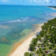 Vista aérea da praia de Trancoso